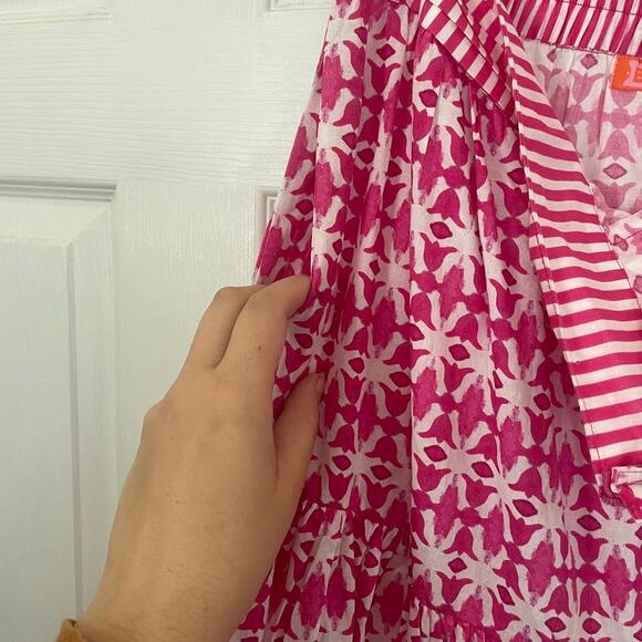 NWT Brooks Ave Tiered Maxi Skirt - Spice Market Pink - Picture 5 of 5